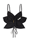 Black Dahlia Top With Gold Fish Fleck