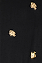 Black Ribbed Tank Top With Fish Gold Fleck