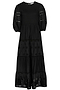 Black Broderie Smock Dress