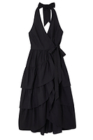 Thumbnail for Black Matilda Wrap Dress