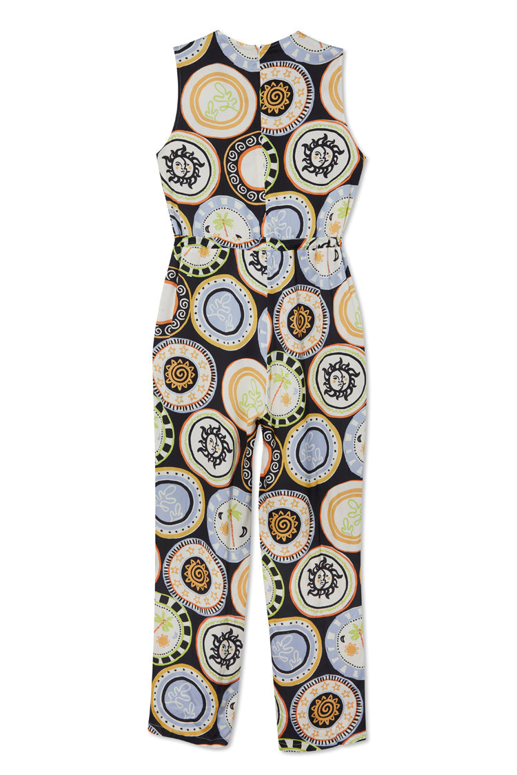 Black Mosaic Plate Jumpsuit