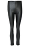 Black Vegan Leather Ponte Leggings