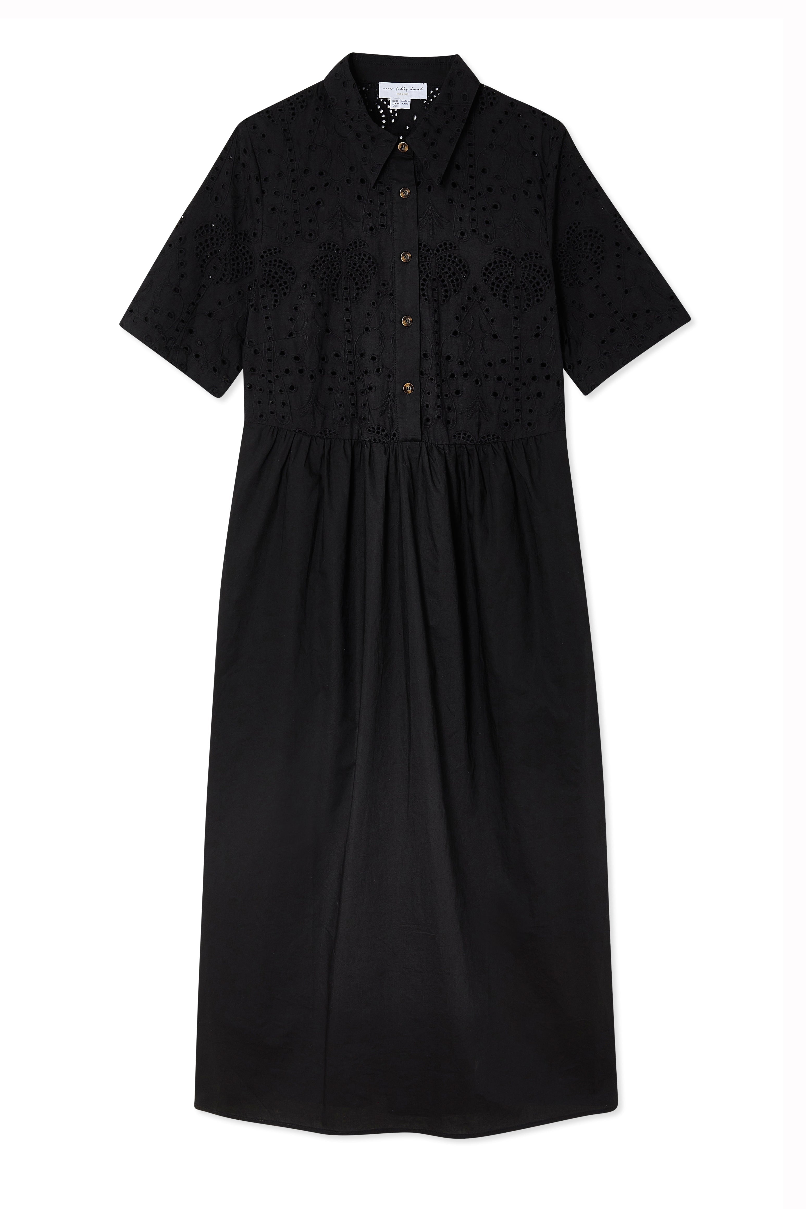 Black Palm Broderie Hayley Dress