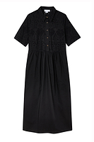 Thumbnail for Black Palm Broderie Hayley Dress
