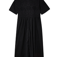 Thumbnail for Black Palm Broderie Hayley Dress