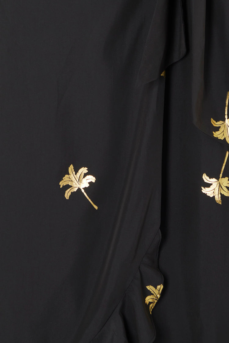 Black Palm Camilla Wrap Dress