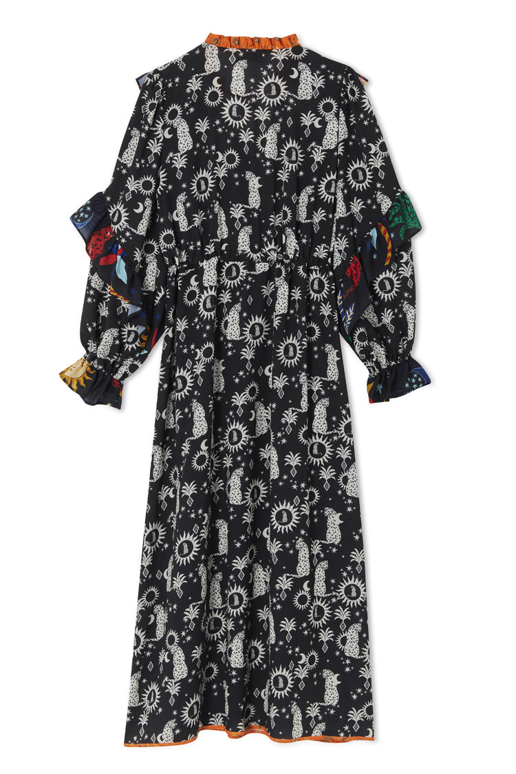 Black Paradise Leopard Darcey Dress