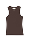 Chocolate Ribbed Tank