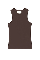 Thumbnail for Chocolate Ribbed Tank
