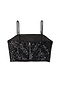 Black Sequin Crop Top