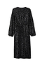 Black Sequin Vienna Wrap dress