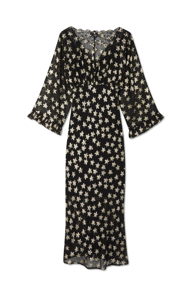 Black Star Jacquard Isabella Dress Petite