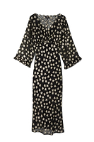 Thumbnail for Black Star Jacquard Isabella Dress Petite