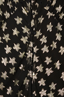 Thumbnail for Black Star Jacquard Isabella Dress Petite