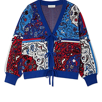 Thumbnail for Blue Bandana Cardigan