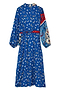 Blue Bandana Clash Brooklyn Wrap Dress Petite