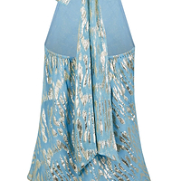Thumbnail for Blue Jacquard Alysa Top
