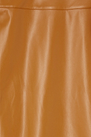 Thumbnail for Camel Vegan Leather Jaspre Skirt