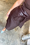 Chocolate Vegan Leather Jaspre Skirt