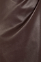 Chocolate Vegan Leather Jaspre Skirt