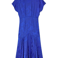 Thumbnail for Blue Love Lock Erin Dress Petite