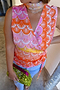 Pink Scallop Sleeveless Top