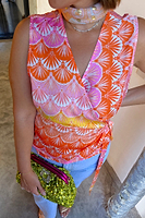 Thumbnail for Pink Scallop Sleeveless Top