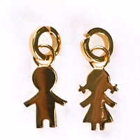 Thumbnail for Gold Plated Girl Charm