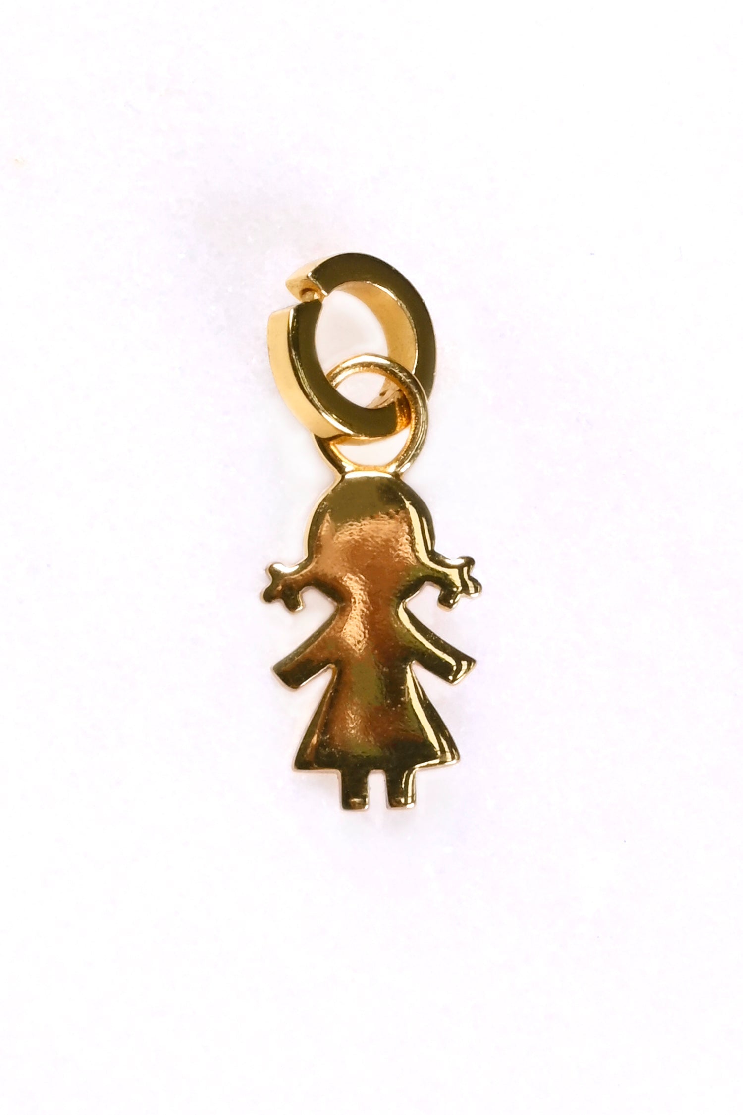 Gold Plated Girl Charm