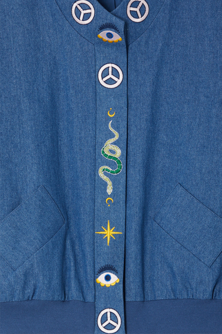 Denim Astrid Bomber