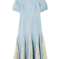 Thumbnail for Denim Jacquard Monty Dress Petite