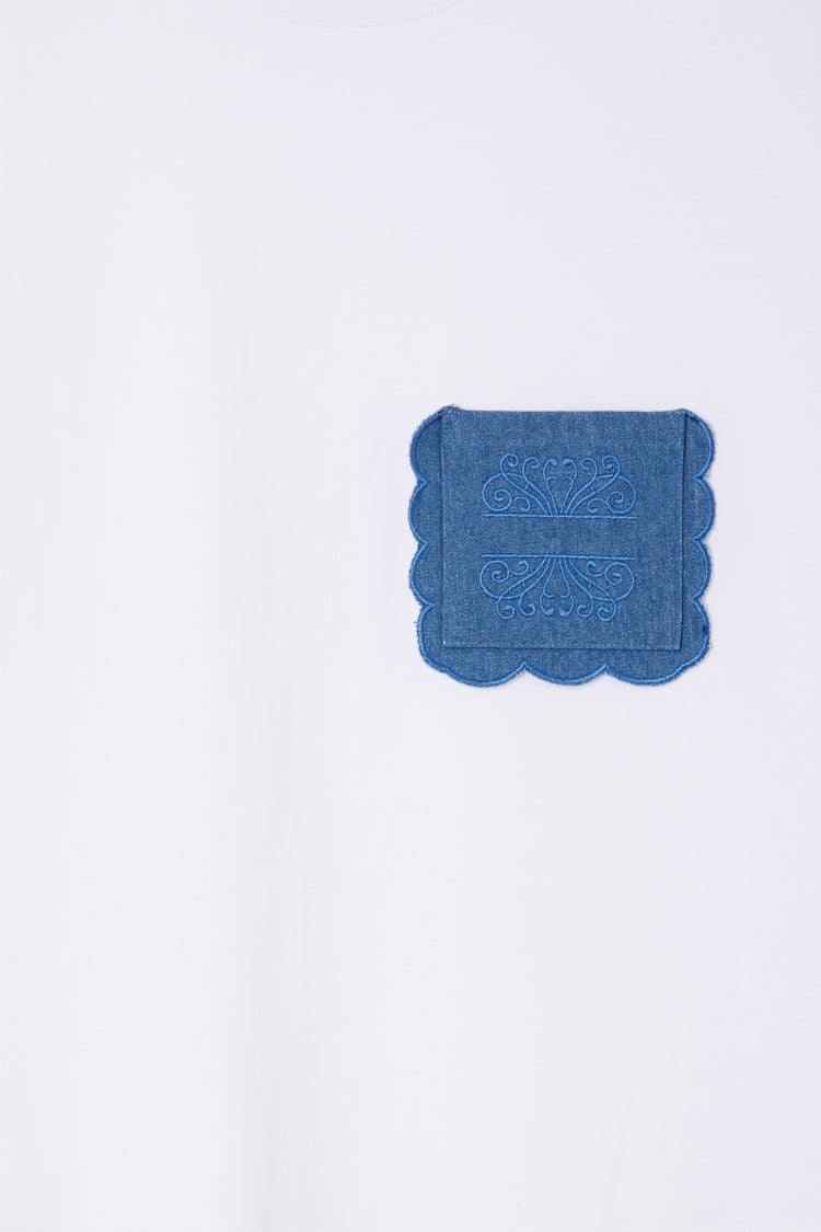 White Denim Pocket T-shirt