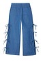 Denim Tie Side Trousers