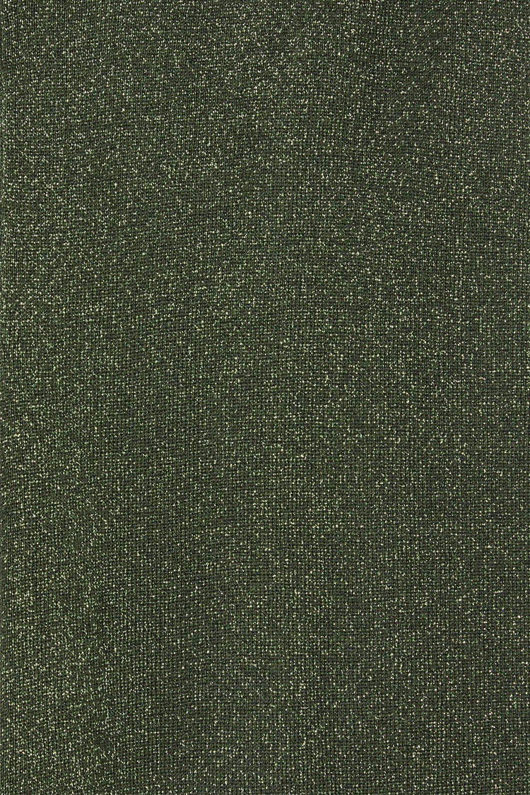 Close up of knit of Emerald Sparkle Trousers