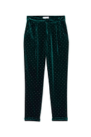 Thumbnail for Emerald Velvet Quinn Trousers