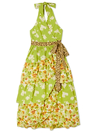 Thumbnail for Floral And Leopard Matilda Wrap Dress