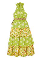 Thumbnail for Floral And Leopard Matilda Wrap Dress