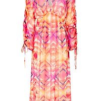 Thumbnail for Pink Geo Midi Dress