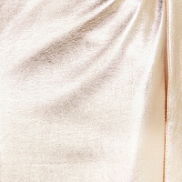Thumbnail for Close up of gold vegan leather