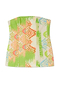 Green Abstract Sol Bandeau Top