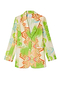 Green Abstract 22 Blazer Petite
