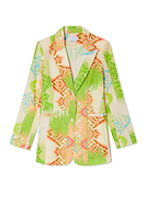 Thumbnail for Green Abstract 22 Blazer Petite