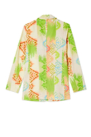 Thumbnail for Green Abstract 22 Blazer Petite