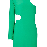 Thumbnail for Green Mini Gigi Cut Out Dress