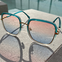 Thumbnail for Blue Tint Lucy Square Sunglasses