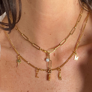 Gold Plated Initial Charm