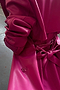 Magenta Vegan Leather Trench