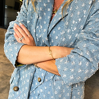 Thumbnail for Denim Harper Trench Coat