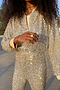 Sequin Flared Trousers