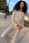 Sequin Flared Trousers